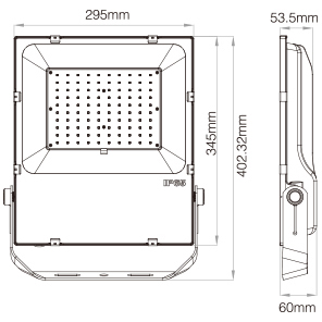 dimensions Projecteur LED